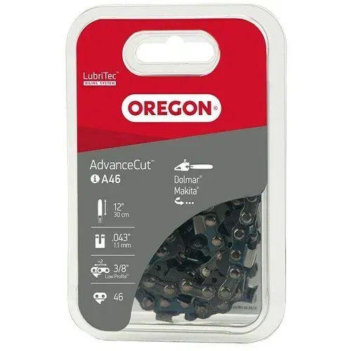 Oregon Lanac za motorne pile Micro-Lite (Duljina reza: 30 cm, Broj karike lanca: 46, Širina utora: 1,1 mm)