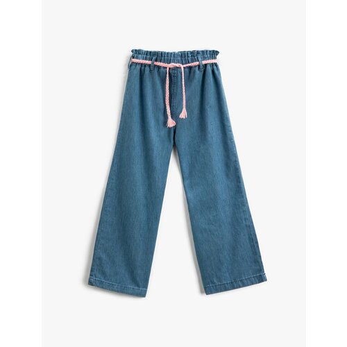 Koton Palazzo Jeans Belt Elastic Waist Cotton Slike