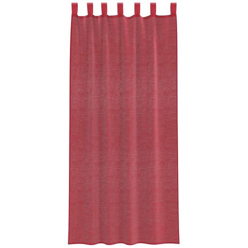 Voile zavjese s džepovima za &amp;scaron;ipke 2 kom crvena boja vina 140 x 245 cm Slike