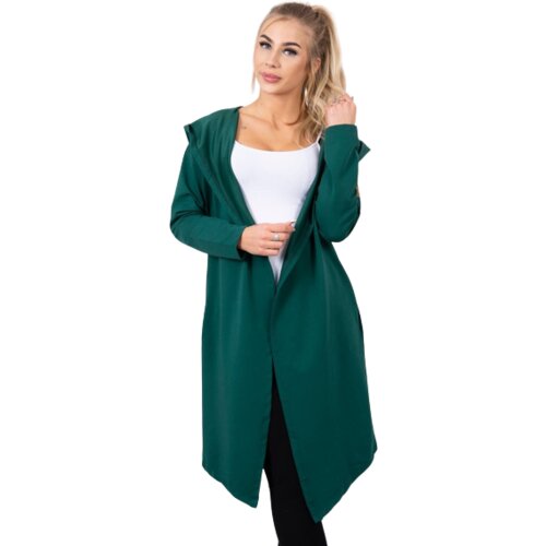 Kesi Women's cotton cardigan - green Cene