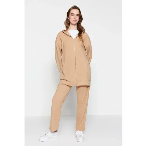 Trendyol Sweatsuit Set - Brown - Regular fit