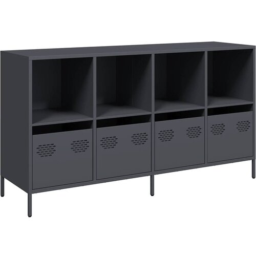 Maison Chic Komoda - Predalnik antracit 135x39x73,5 cm hladno valjano jeklo, (21718964) Slike