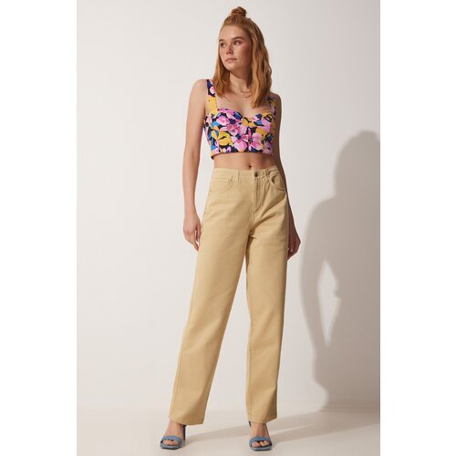  Jeans - Beige - Relaxed Slike