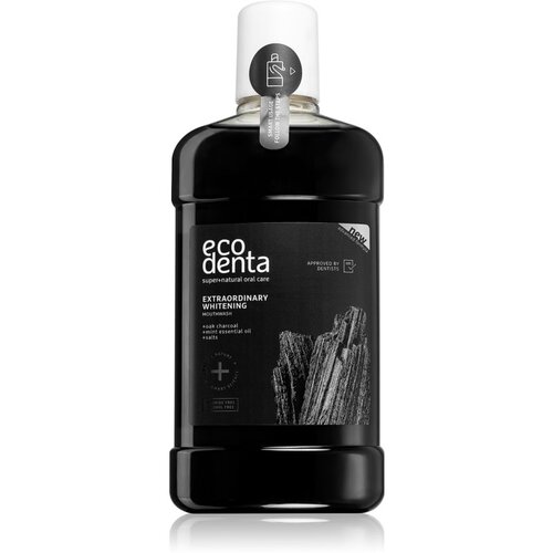 Ecodenta Mouthwash Extra Whitening ustna voda z ogljem 500 ml unisex Slike