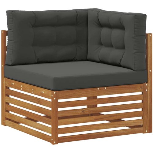  Set vanjskih sofa s jastukom 6 Komad Prirodna i antracit Slike