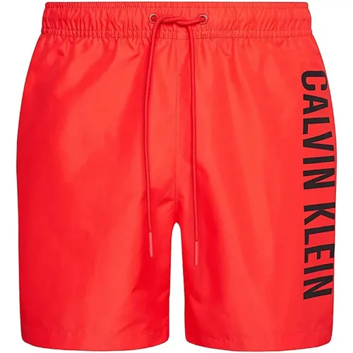 Calvin Klein Jeans Kopalke / Kopalne hlače MEDIUM DRAWSTRING KM0KM01004 Rdeča
