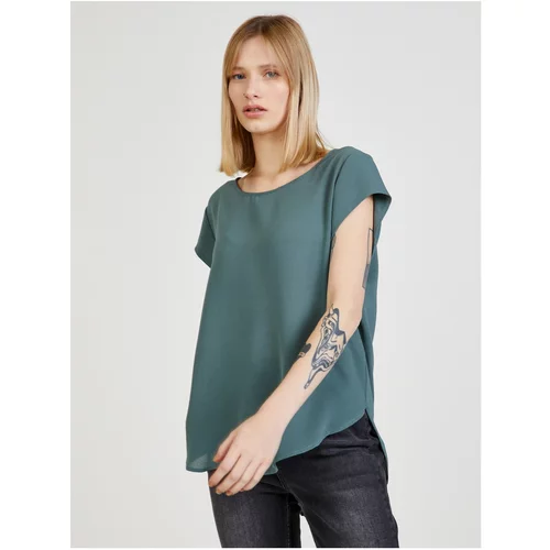 Only Green blouse with zipper in the back Vic - Women