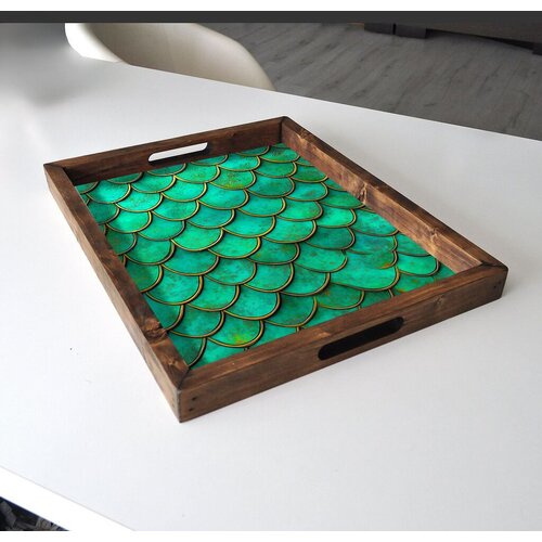 Aberto Design Poslužavnik REF010 48 x 38 x 4 cm, Šareni Cene