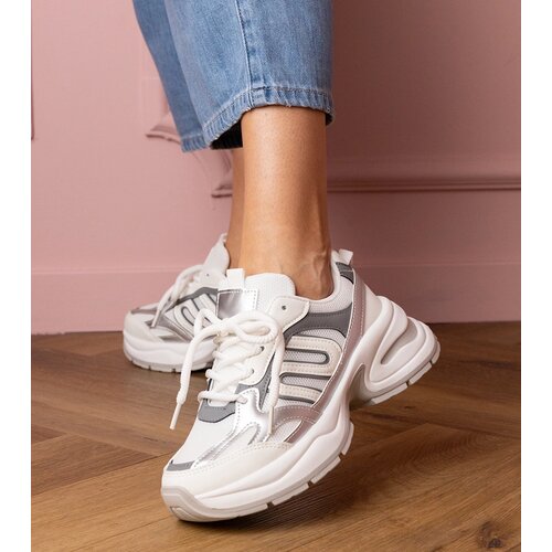 Gemre White sporty sneakers with chunky soles Aries Cene