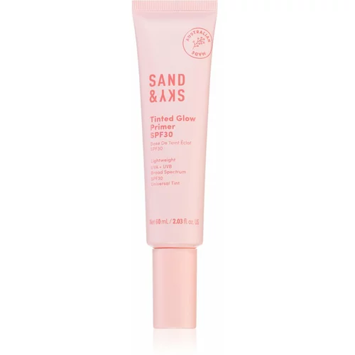 Sand & Sky Tinted Glow Primer SPF 30 zaštitna tonirana fluid za lice SPF 30 60 ml