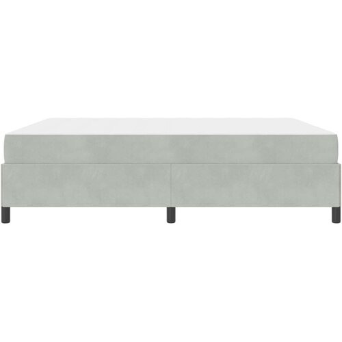  Krevet s opruga kutije Svijetlo siva 180 x 200 cm tkanina Slike