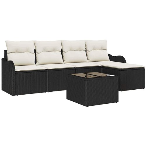 vidaXL Vrtna sedežna garnitura s shranjevanjem 6 pcs Rjava poli ratan, (5000142740) Cene