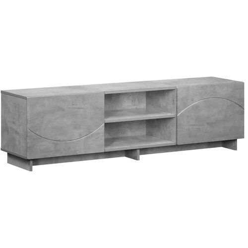  TV stalak 140 x 34 5 x 40 cm Betonska siva Konstruirano drvo - Betonska siva 140 x 34 5 x 40 cm Slike