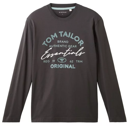 Tom Tailor Majica turkizna / antracit / bela