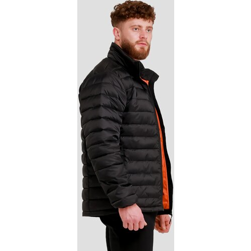 GymBeam Mu&amp;scaron;ka puffer jakna Black/Orange Slike