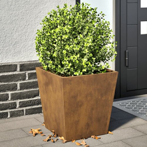 vidaXL Vrtno korito 2 kosa 40x40x40 cm korten jeklo Cene