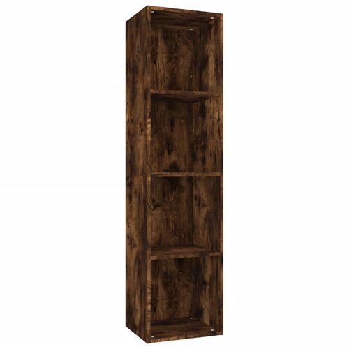 Maison Chic Knjižna omara - Knjižni regal dimljeni hrast 36x30x143 cm inženirski les, (21724933) Cene