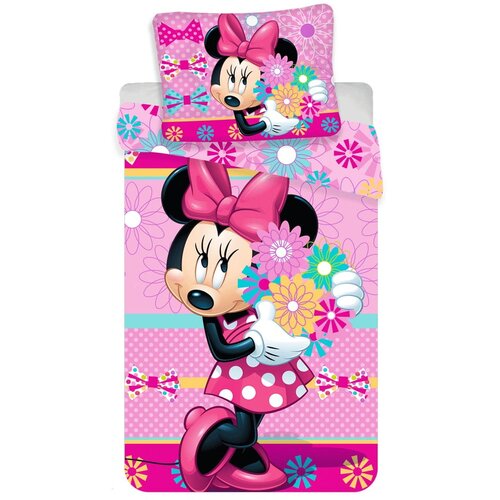 Jerry Fabrics Enojna bombažna otroška posteljnina 140x200 cm Minnie – Cene