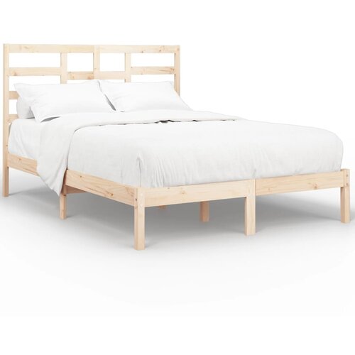VidaXL Posteljni okvir iz trdnega lesa 135x190 cm, (20643364) Slike