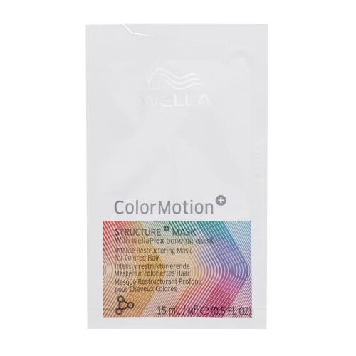 Wella Professionals ColorMotion+ Structure Mask maska za jačanje kose za upravljivost i sjaj 15 ml za ženske Slike
