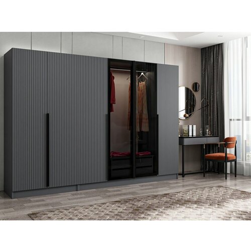 Woody Fashion Ormar Kale Plus-7804, 270x210x52 cm, Siva Cijene
