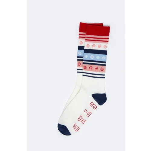 Big Star Woman's Long Socks 211012 000 Multicolor