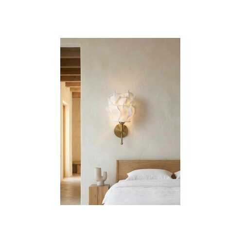 Opviq zidna lampa belo - zlatna APG0001 Slike