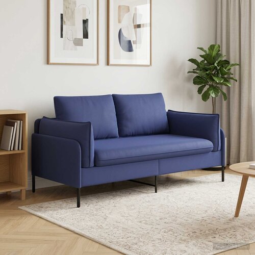 SOFA za dvije osobe 2-sjedalo Policijska plava 188 x 81 x 89 cm Slike