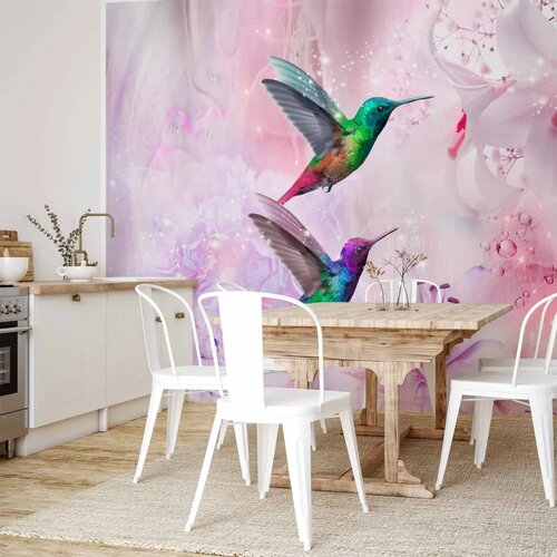  Foto tapeta - Colourful Hummingbirds (Purple) 450x315 Vodootporna Slike