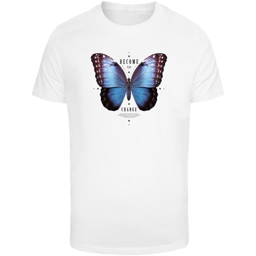 Mister Tee Men&amp;#039;s T-shirt Become the Change Butterfly white Slike