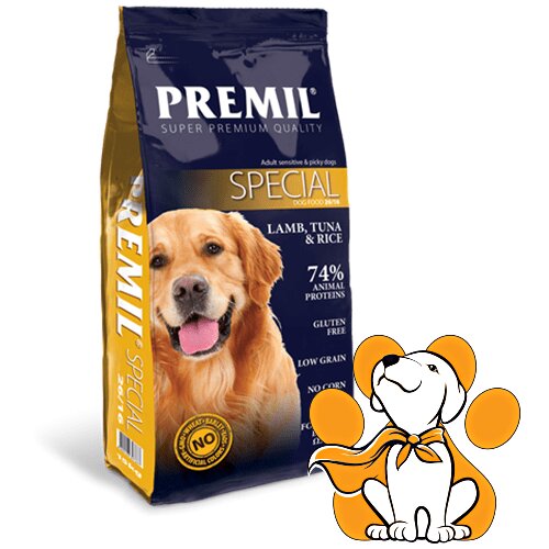 premil Special Lamb, Tuna & Rice 15kg, Kompletna Ishrana za Sve Rase Pasa Slike