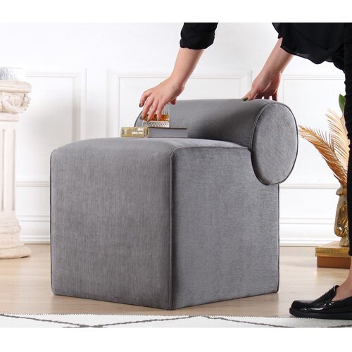 Atelier Del Sofa Linburg Puf - Grey Grey Pouffe Cene