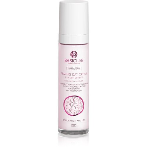 BasicLab Dermocosmetics Estrogenis učvrstitvena dnevna krema proti gubam za obraz, vrat in dekolte 50 ml Slike