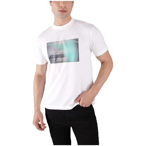 Calvin Klein Jeans Majice s kratkimi rokavi - Bela Cene