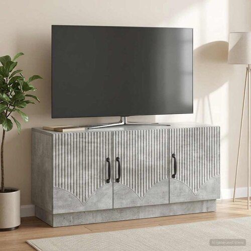 TV ormar Betonska siva 99 x 34,5 x 47 cm Konstruirano drvo Cijene