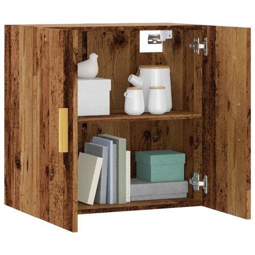VidaXL Stenska omarica starinski les 60x31x60 cm inženirski les Slike
