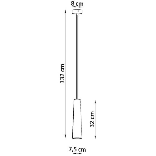 Nice Lamps bijela viseća svjetiljka s keramičkim sjenilom &amp;oslash; 8 cm alverna &amp;ndash; Slike