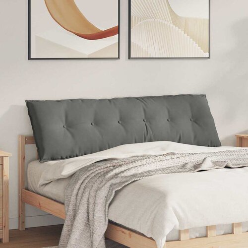  Jastuk za leđa Tamno siva 160 x 50 cm Mikrofiber tkanina Slike
