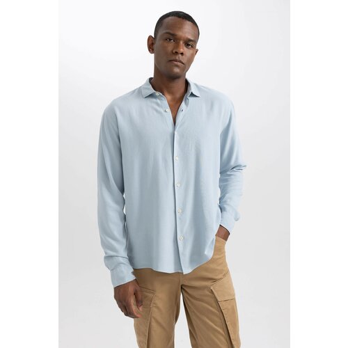 Defacto Regular Fit linen Long Sleeve Shirt Slike