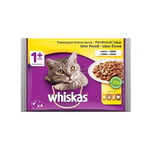 Whiskas cat kesice živina 4x100g hrana za mačke Slike