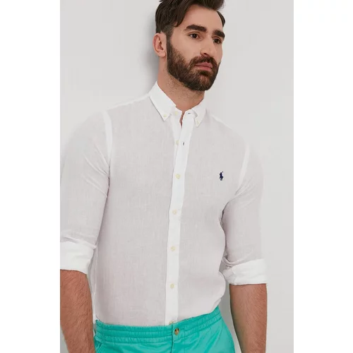 Polo Ralph Lauren Košulja za muškarce, boja: bijela