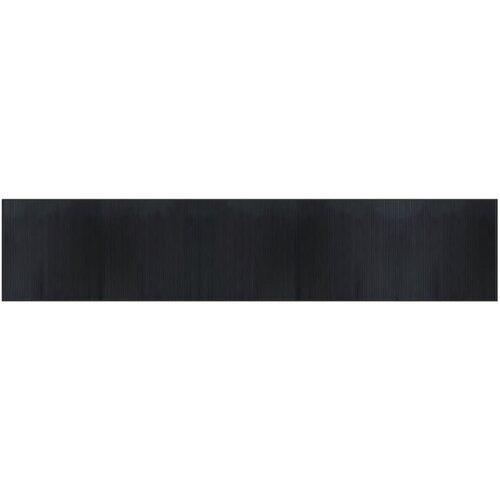  Tepih pravokutni crni 100 x 500 cm od bambusa Slike