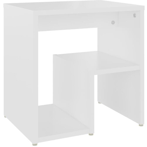 Maison Chic Nočna omarica - Nočna miza bela 40x30x40 cm iverna plo&amp;scaron;ča, (21688333) Slike