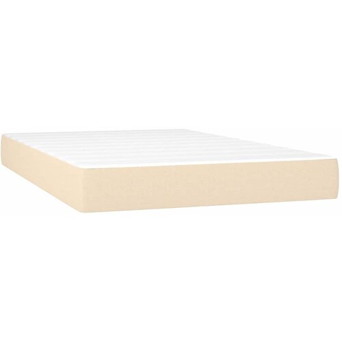  box spring s madracem LED krem 120 x 200 cm od tkanine Slike