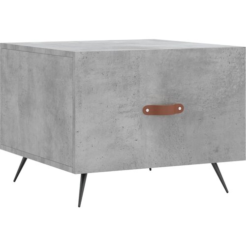 Maison Chic Klubska mizica - kavna mizica - Nizka mizica betonsko siva 50x50x40 cm inženirski les, (21753985) Slike