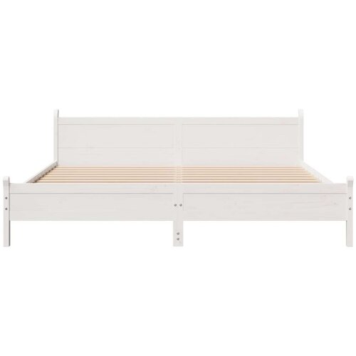 vidaXL okvir kreveta bez madraca bijeli 180x200 cm od masivne borovine Cijene