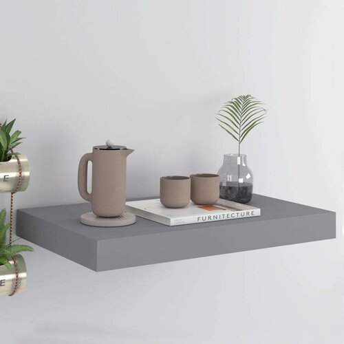 vidaXL Stenska polica siva 40x23x3,8 cm MDF, (20810757) Cene