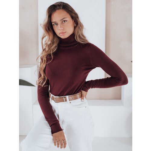 DStreet Damski sweter z golfem VANORIA bordow Slike