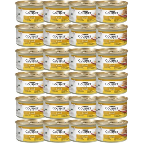 Purina gourmet Gold Vlažna hrana za mačke Cake Piletina i Šargarepa, 85g, 24 komada Slike