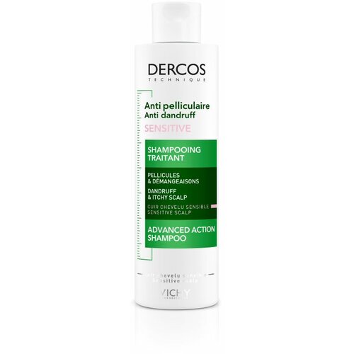 Vichy dercos anti - danrduff šampon protiv peruti za osetljivu kožu glave bez sulfata, 200 ml Cene